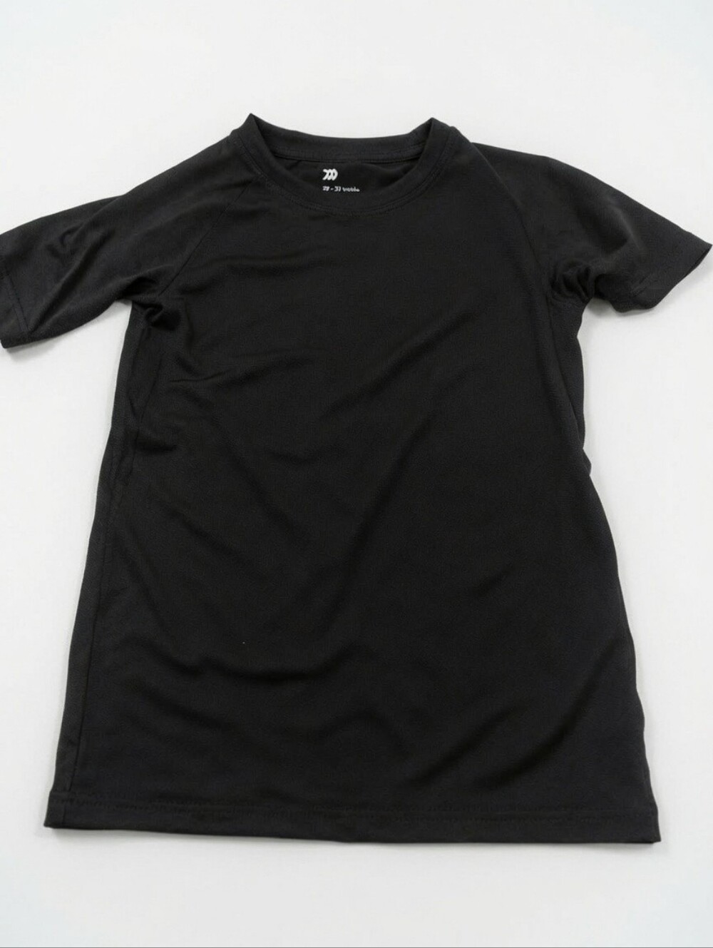 All in Motion Girls' Short Sleeve Performance T-Shirt, Black, Small